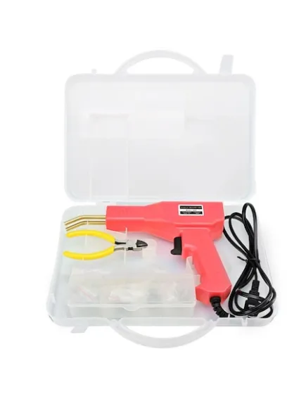 Kit pistol sudura plastic, 4 modele capse, cutie pentru depozitare, 50W Trendysale.ro