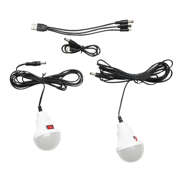 Kit solar GD-8077 cu lampa versatila, camping, 2 becuri si lanterna Trendysale.ro