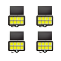 Lampa Solara 100 LED COB 100W, Waterproof IP65 cu Senzor de Miscare pentru Exterior Trendysale.ro
