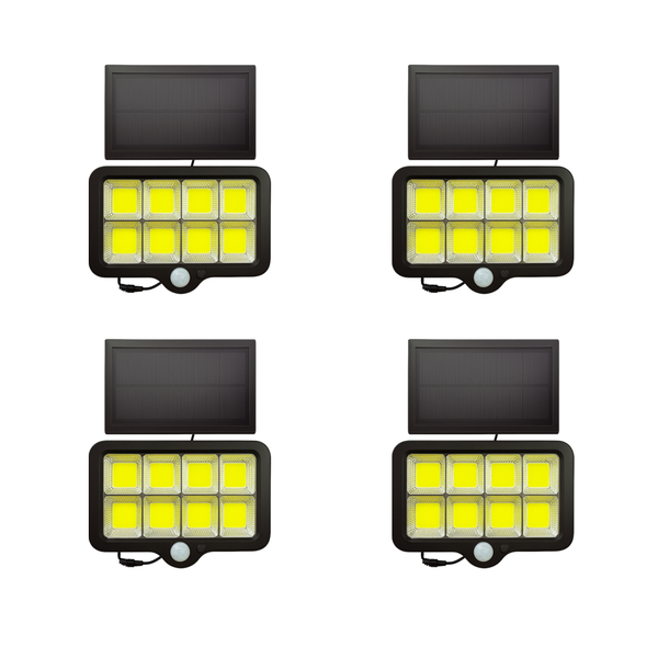 Lampa Solara 100 LED COB 100W, Waterproof IP65 cu Senzor de Miscare pentru Exterior Trendysale.ro