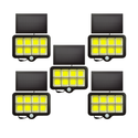 Lampa Solara 100 LED COB 100W, Waterproof IP65 cu Senzor de Miscare pentru Exterior Trendysale.ro