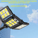 Lampa Solara Tripla Led de exterior, 200W LED COB, Senzor si Telecomanda Trendysale.ro