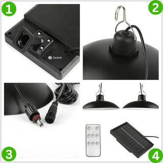 Lampa Solara cu abajur si telecomanda Trendysale.ro