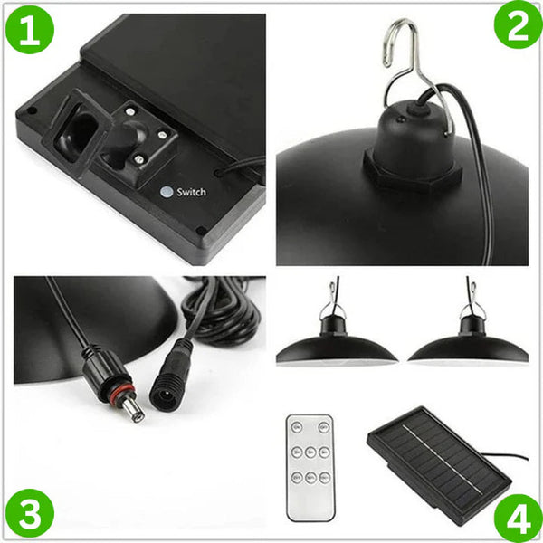 Lampa Solara cu abajur si telecomanda Trendysale.ro