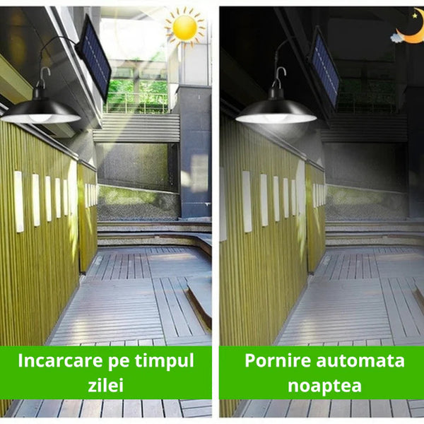 Lampa Solara cu abajur si telecomanda Trendysale.ro