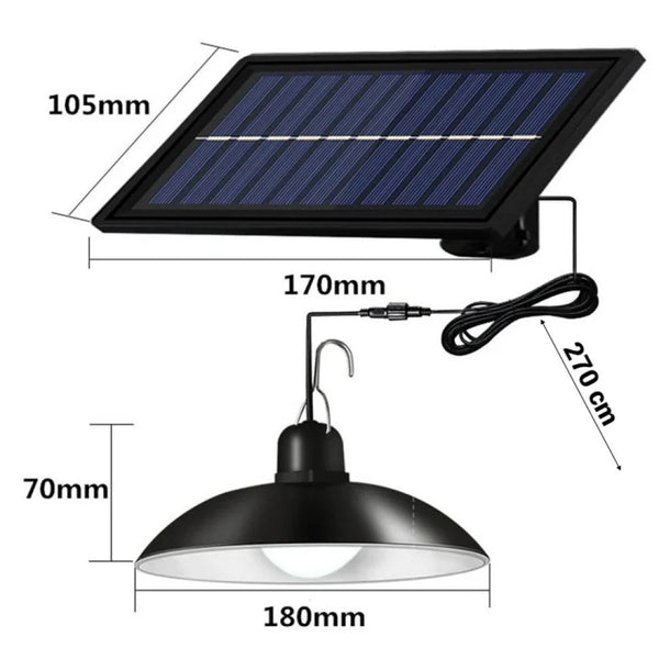 Lampa Solara cu abajur si telecomanda Trendysale.ro