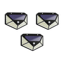 Lampa de Exterior Solara 100 LED cu panou solar, senzor de miscare Set 3 Trendysale.ro