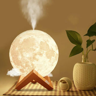 Lampa de veghe cu umidificator, Luna Moon 3D, 880 ml, 15cm Trendysale.ro