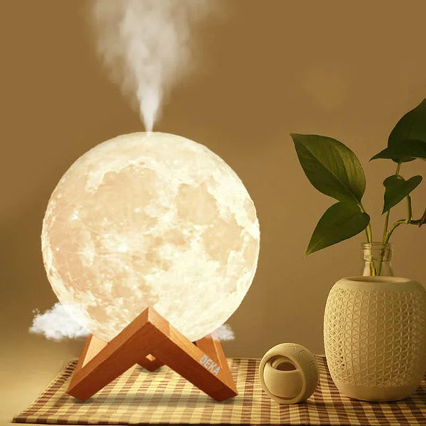 Lampa de veghe cu umidificator, Luna Moon 3D, 880 ml, 15cm Trendysale.ro
