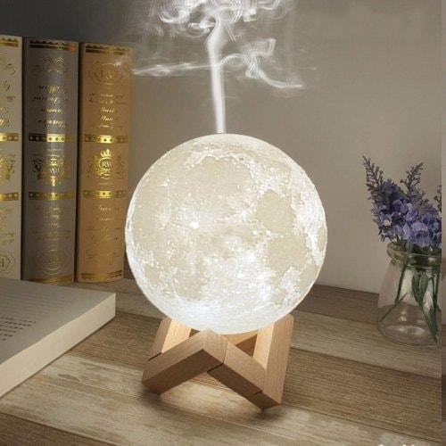 Lampa de veghe cu umidificator, Luna Moon 3D, 880 ml, 15cm Trendysale.ro