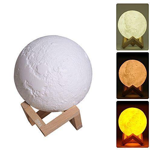 Lampa de veghe cu umidificator, Luna Moon 3D, 880 ml, 15cm Trendysale.ro