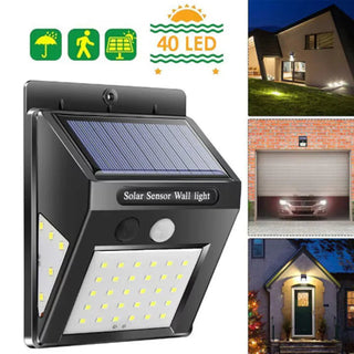 Lampa solara de perete, 30 LED-uri, temperatura culoare alb rece, 6500 K, senzor de lumina, 500 lm, Negru Trendysale.ro