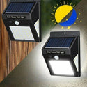 Lampa solara de perete, 30 LED-uri, temperatura culoare alb rece, 6500 K, senzor de lumina, 500 lm, Negru Trendysale.ro