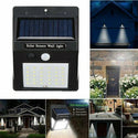 Lampa solara de perete, 30 LED-uri, temperatura culoare alb rece, 6500 K, senzor de lumina, 500 lm, Negru Trendysale.ro