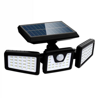 Lampa solara tripla, 30W, IP,65, 74LED SMD, Cu Panou Solar Trendysale.ro