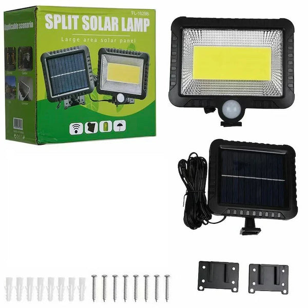Lampa solara, senzor de miscare, IP 65, 30W, 100 LED Trendysale.ro