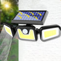Lampa tripla solara de perete cu senzor de miscare Trendysale.ro