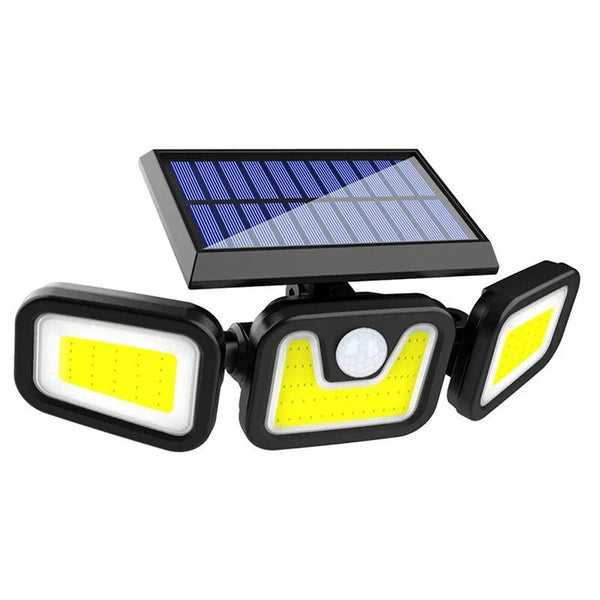 Lampa tripla solara de perete cu senzor de miscare Trendysale.ro