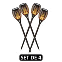 Lampi Solare tip Torta cu efect de Flacara, de exterior, 96 LED Trendysale.ro