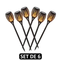 Lampi Solare tip Torta cu efect de Flacara, de exterior, 96 LED Trendysale.ro