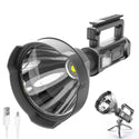 Lanterna Multifunctionala cu Suport Tripod, Reincarcabila, 4 Moduri de Iluminare, USB, Indicator de Baterie, Negru Trendysale.ro