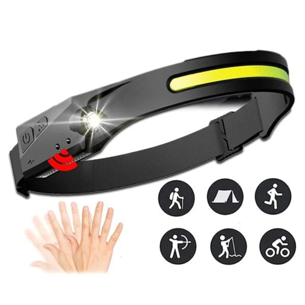 Lanterna de Cap LED, 350 Lumeni, Waterproof, Ideala pentru Camping, Pescuit, Activitati Outdoor si Reparatii Auto Trendysale.ro