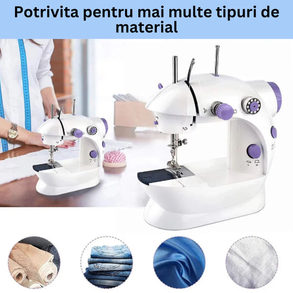 Masina de Cusut Electrica, Portabila Pro, 5 Bobine de ata incluse Trendysale.ro