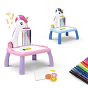 Masuta de Desenat Unicorn Roz cu Proiector, Diapozitive si Holograme Trendysale.ro