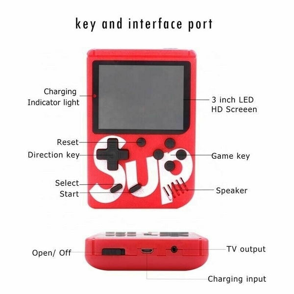 Mini Consola TV, 400 de jocuri in 1, Ecran 3 Inch , SUP Trendysale.ro