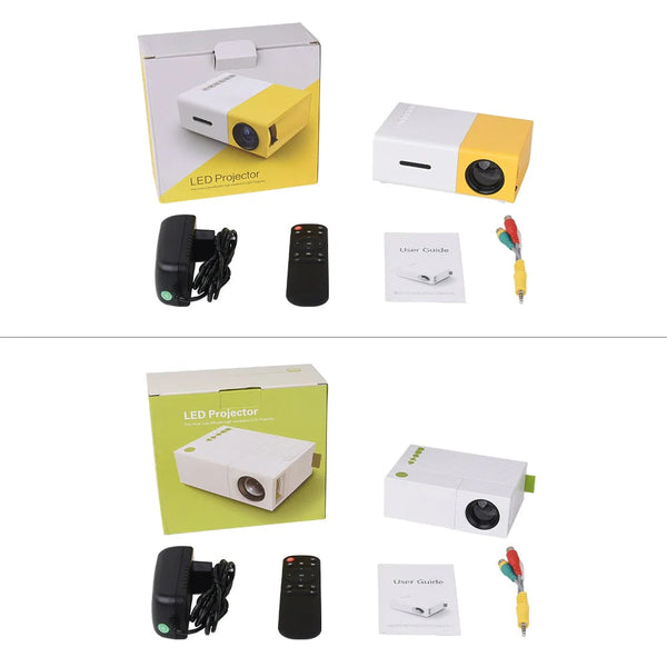 Mini Videoproiector LED Portabil YG300, 400-600 lm, 1080P Full HD Trendysale.ro