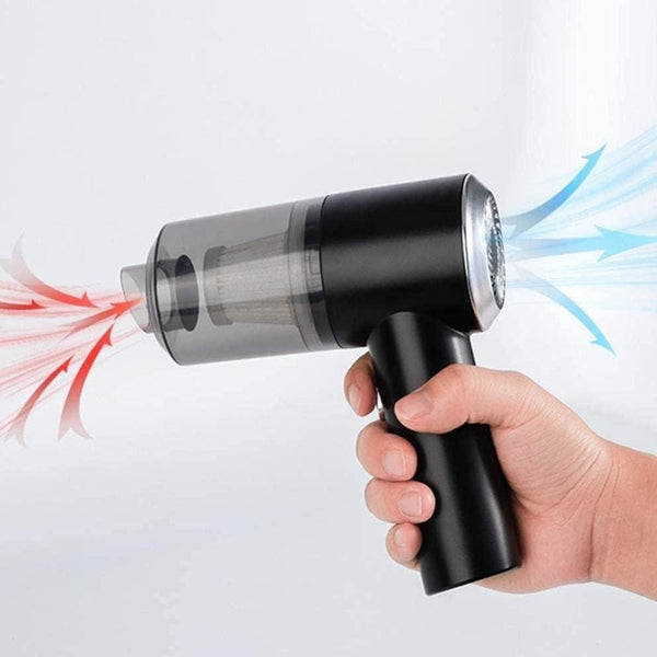 Mini aspirator auto portabil 2 in 1 fara fir cu incarcare prin USB Trendysale.ro