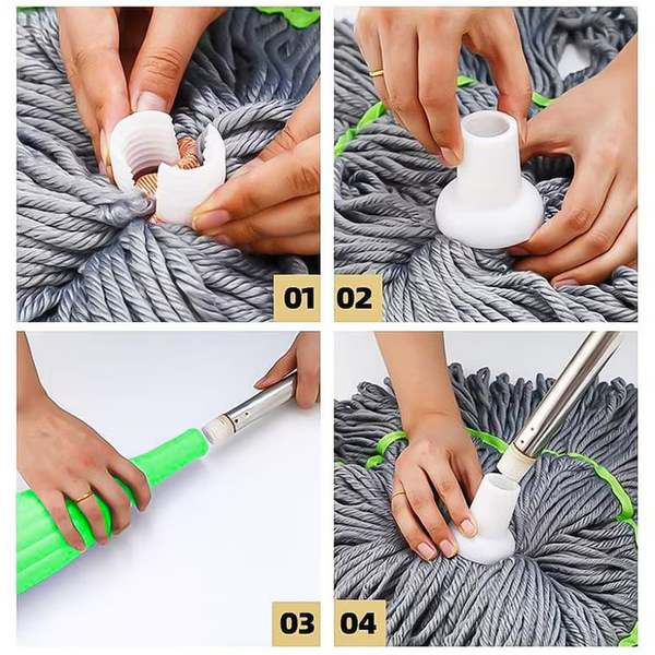 Mop Modern, Stoarcere Rapida, Super absorbant, Curatenie Eficienta, Fara Efort, Design Ergonomic Trendysale.ro