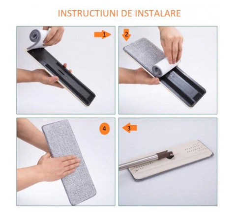 Mop profesional cu doua cuve de spalare si uscare Trendysale.ro