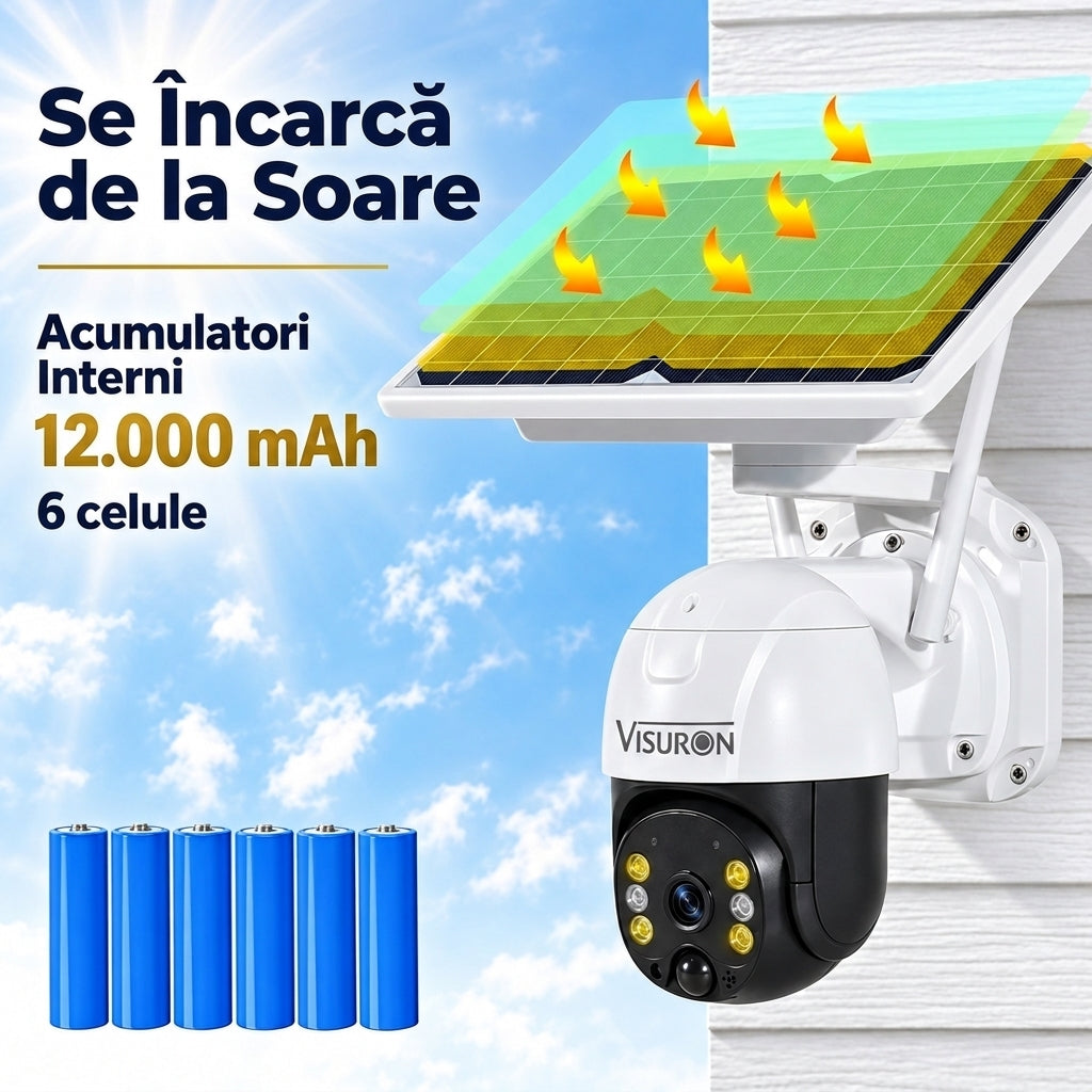 Cameră solară 4G VISURON 5MP