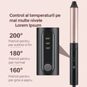 Ondulator Ceramic Profesional 6 in 1,  2 Setari de Temperatura (180°C - 210°C) Trendysale.ro