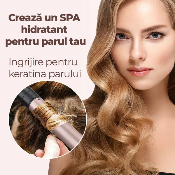 Ondulator Ceramic Profesional 6 in 1,  2 Setari de Temperatura (180°C - 210°C) Trendysale.ro