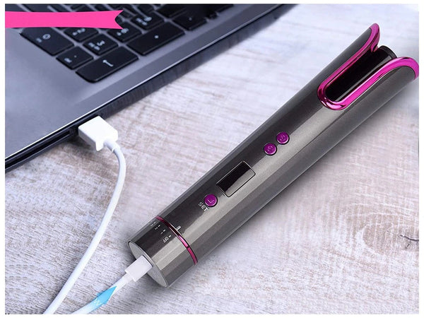 Ondulator Wireless cu Ecran LCD, 4800mAh, Bucle Perfecte, 200 °C Trendysale.ro