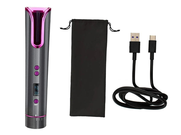 Ondulator Wireless cu Ecran LCD, 4800mAh, Bucle Perfecte, 200 °C Trendysale.ro