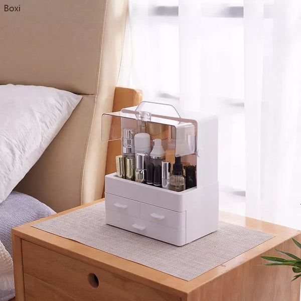Organizator Produse Cosmetice, Portabil, Rezistent la Apa, 4 Compartimente de Depozitare Trendysale.ro