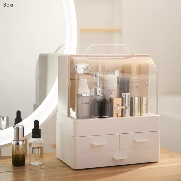 Organizator Produse Cosmetice, Portabil, Rezistent la Apa, 4 Compartimente de Depozitare Trendysale.ro