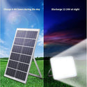 Pachet 2 x Proiector LED Jortan pentru exterior cu panou solar, telecomanda functii multiple, Solar Light IP 66, alb rece Trendysale.ro