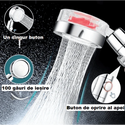 Para de Dus cu Presiune Inalta, Cap Rotativ, Elice, Filtru Anti-Calcar si Jet Vortex Trendysale.ro