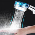 Para de Dus cu Presiune Inalta, Cap Rotativ, Elice, Filtru Anti-Calcar si Jet Vortex Trendysale.ro