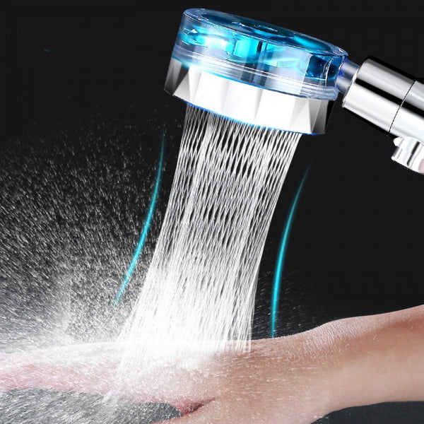 Para de Dus cu Presiune Inalta, Cap Rotativ, Elice, Filtru Anti-Calcar si Jet Vortex Trendysale.ro