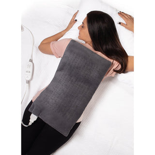 Patura Electrica cu Incalzire si Masaj, 9 Combinatii de Relaxare, Gri Trendysale.ro