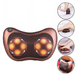 Perna electrica pentru masaj cu incalzire, 4 role de masaj, adaptor auto inclus Trendysale.ro