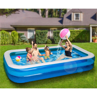 Piscină Gonflabilă pentru Relaxare – 200x150x50 cm, 2 Inele Trendysale.ro