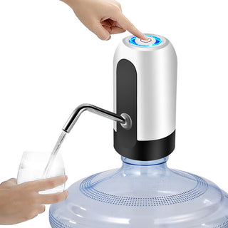 Pompa electrica, dozator, dispenser, pentru bidon de apa, Incarcare prin USB, indicator LED pentru baterie Trendysale.ro