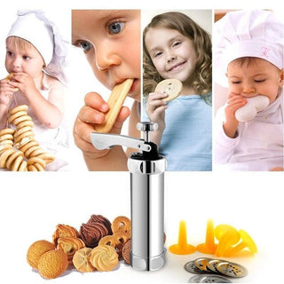 Presa biscuiti si fursecuri, folosita in patiserie cu 10 forme si 4 duze Trendysale.ro