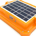 Proiector LED cu panou solar 500W, baterie 12000 mAh, USB, IP66 Trendysale.ro
